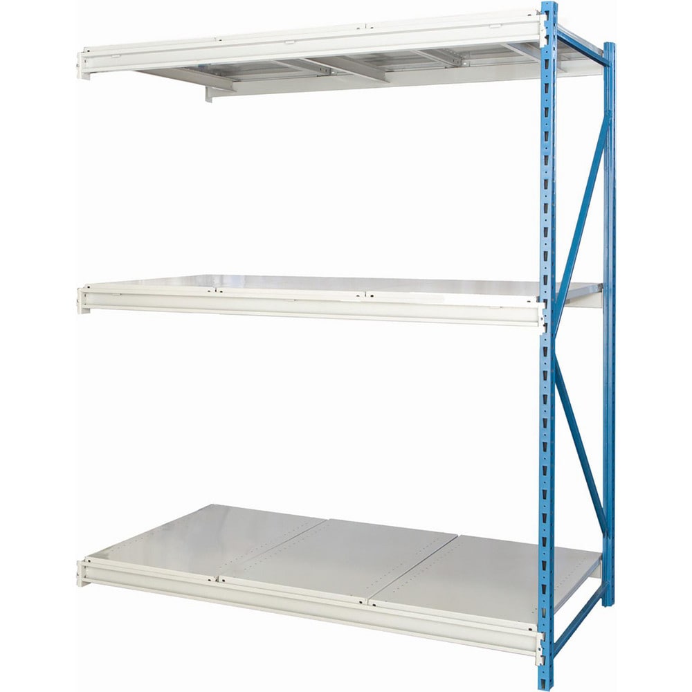 Storage Racks; Rack Type: Bulk Rack Add-On; Overall Width (Inch): 60; Overall Height (Inch): 123; Overall Depth (Inch): 24; Material: Steel; Color: Marine Blue, Light Gray; Finish: Powder Coated