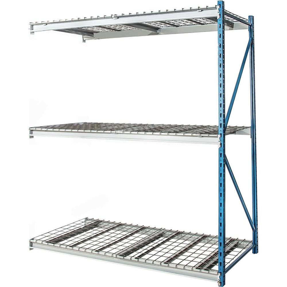 Storage Racks; Rack Type: Bulk Rack Add-On; Overall Width (Inch): 60; Overall Height (Inch): 123; Overall Depth (Inch): 48; Material: Steel; Color: Marine Blue, Light Gray; Finish: Powder Coated