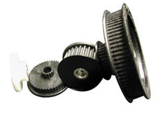 Timing Belt Pulleys; Pitch Diameter: 2.546 mm, 2.546 in; Face Width: 0.5 mm, 0.5 in