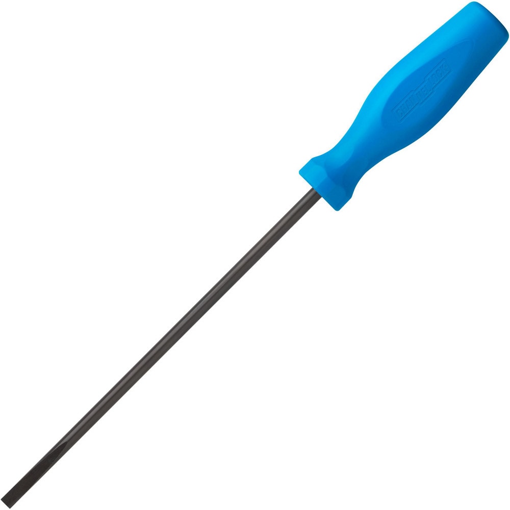 Slotted Screwdrivers; Blade Width (Inch): 1/4; Blade Length (Inch): 8; Overall Length (Inch): 12-1/2; Handle Type: Ergonomic, Comfort Grip, Tri-Lobed; Handle Length (Decimal Inch): 4-1/2; Shank Type: Round