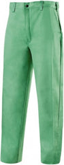 Welding Pants: Size Universal, Green, Cotton