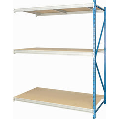 Storage Racks; Rack Type: Bulk Rack Add-On; Overall Width (Inch): 72; Overall Height (Inch): 87; Overall Depth (Inch): 48; Material: Steel; Color: Marine Blue, Light Gray; Finish: Powder Coated