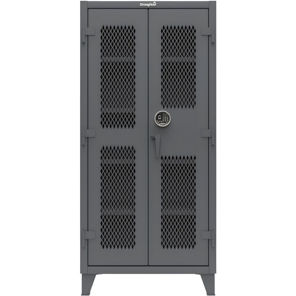 Steel Ventilated Storage Cabinet: 36" Wide, 24" Deep, 78" High