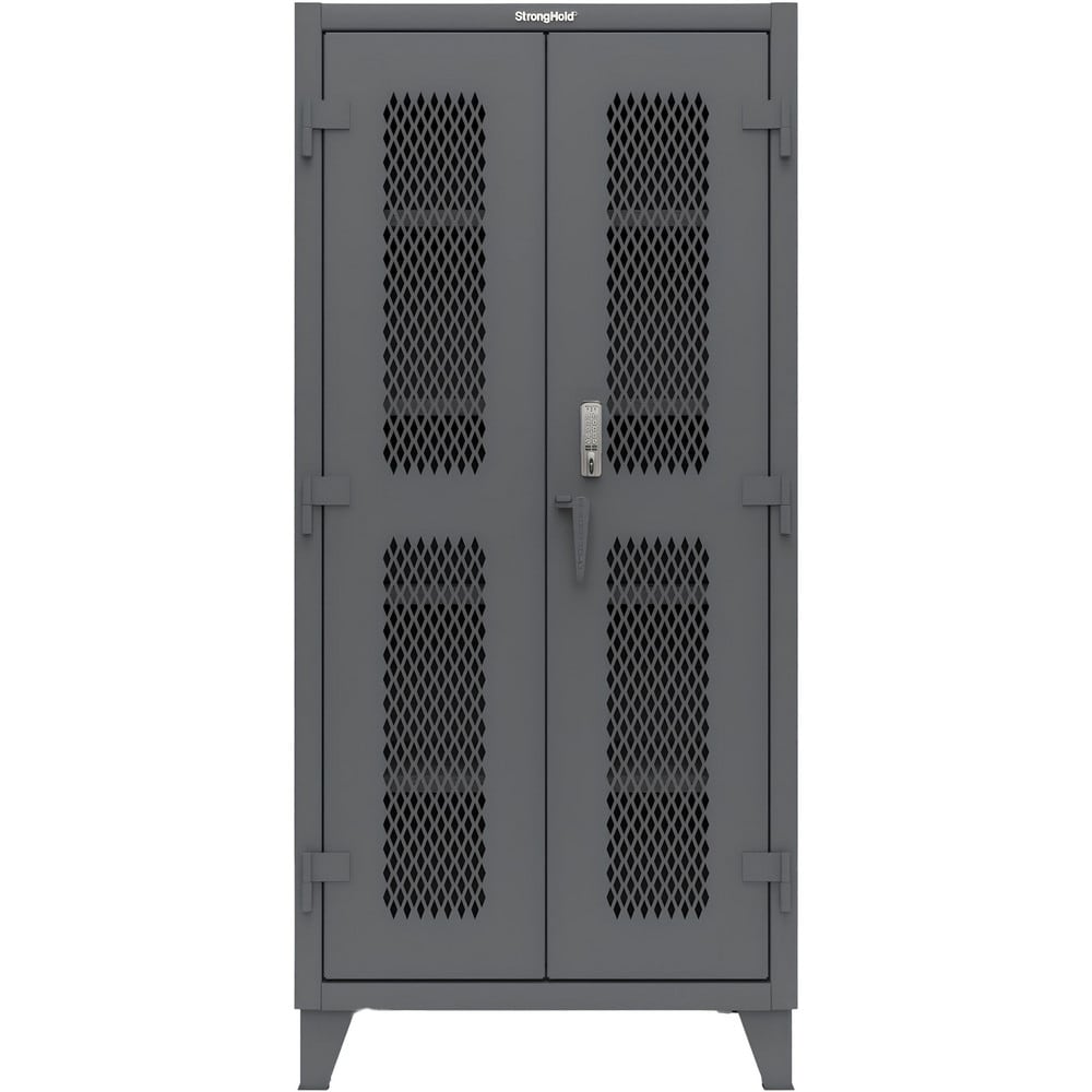 Steel Ventilated Storage Cabinet: 36" Wide, 24" Deep, 78" High