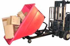 Polyethylene Basket Truck: 1,500 lb Capacity, 59-1/2" High, 51" Wide, 84" Long