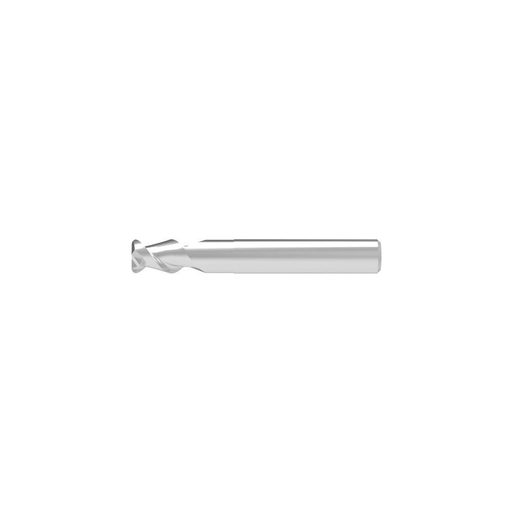 Corner Radius End Mill: 20.00 mm Dia, 32.00 mm LOC, 2.00 mm Radius, 2 Flute, Solid Carbide