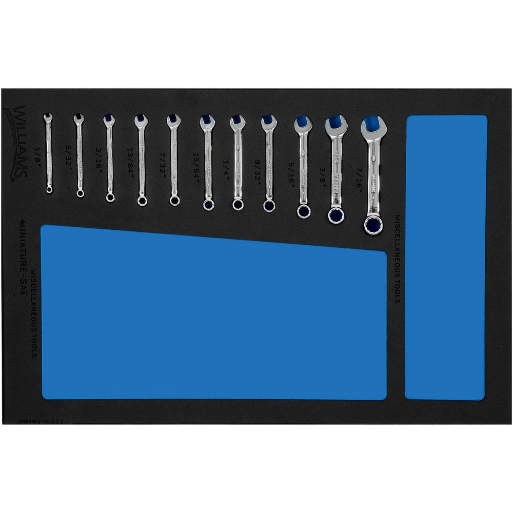 Combination Wrench Set: 11 Pc, Inch