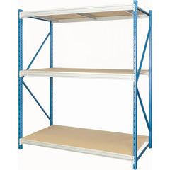 Storage Racks; Rack Type: Bulk Rack Starter Unit; Overall Width (Inch): 48; Overall Height (Inch): 123; Overall Depth (Inch): 48; Material: Steel; Color: Marine Blue, Light Gray; Finish: Powder Coated