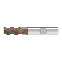 Corner Radius End Mill: 16.00 mm Dia, 33.00 mm LOC, 0.30 mm Radius, 3 Flute, Solid Carbide