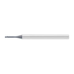 Corner Radius End Mill: 1.50 mm Dia, 0.90 mm LOC, 0.30 mm Radius, 2 Flute, Solid Carbide