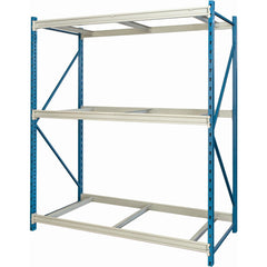 Storage Racks; Rack Type: Bulk Rack Starter Unit; Overall Width (Inch): 60; Overall Height (Inch): 123; Overall Depth (Inch): 24; Material: Steel; Color: Marine Blue, Light Gray; Finish: Powder Coated