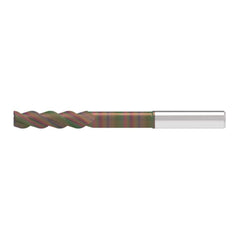 Corner Radius End Mill: 12.00 mm Dia, 49.00 mm LOC, 1.50 mm Radius, 3 Flute, Solid Carbide