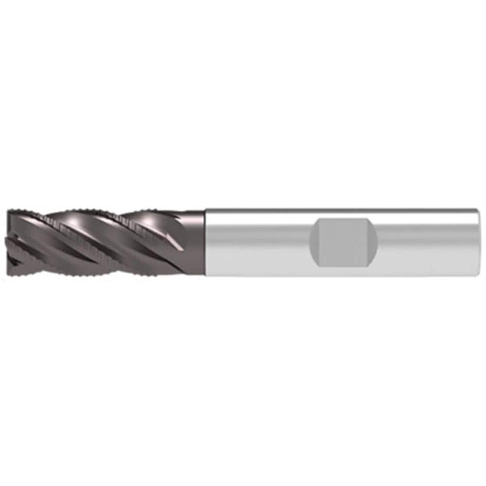 Corner Chamfer End Mill: 16.00 mm Dia, 36.00 mm LOC, 4 Flute, 0.30 mm Chamfer Width, Solid Carbide