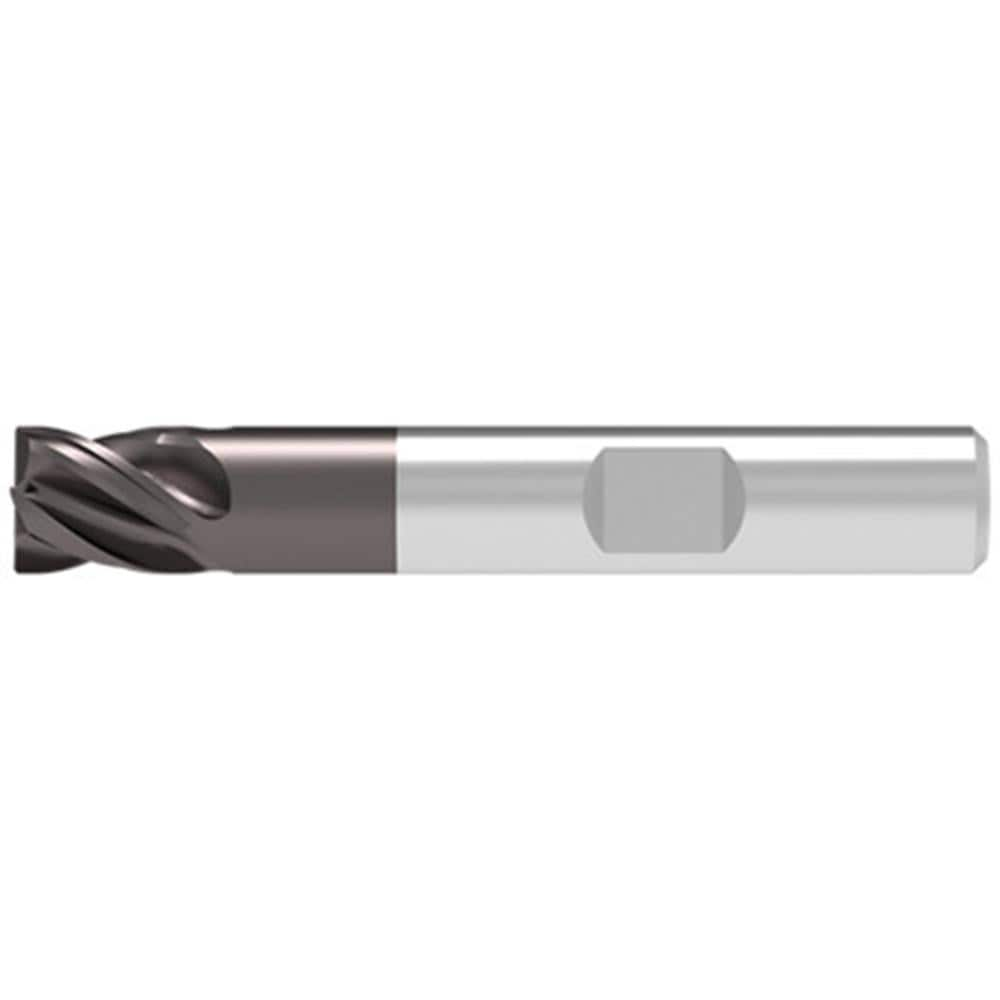 Corner Chamfer End Mill: 20.00 mm Dia, 26.00 mm LOC, 4 Flute, 0.30 mm Chamfer Width, Solid Carbide