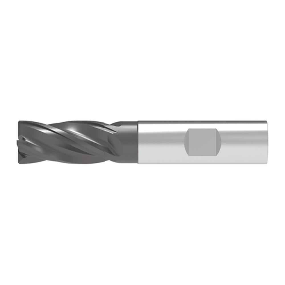 Corner Chamfer End Mill: 12.00 mm Dia, 26.00 mm LOC, 4 Flute, 0.30 mm Chamfer Width, Solid Carbide