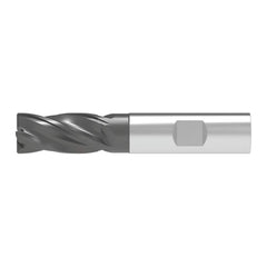 Corner Chamfer End Mill: 12.00 mm Dia, 26.00 mm LOC, 4 Flute, 0.30 mm Chamfer Width, Solid Carbide