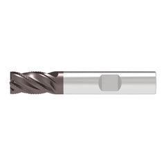 Corner Chamfer End Mill: 12.00 mm Dia, 16.00 mm LOC, 4 Flute, 0.35 mm Chamfer Width, Solid Carbide