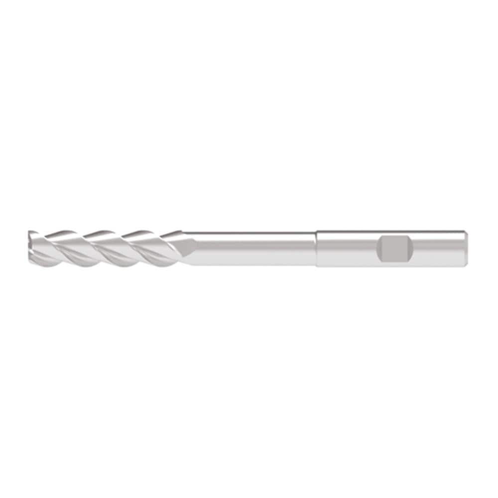 Corner Radius End Mill: 20.00 mm Dia, 82.00 mm LOC, 1.00 mm Radius, 3 Flute, Solid Carbide