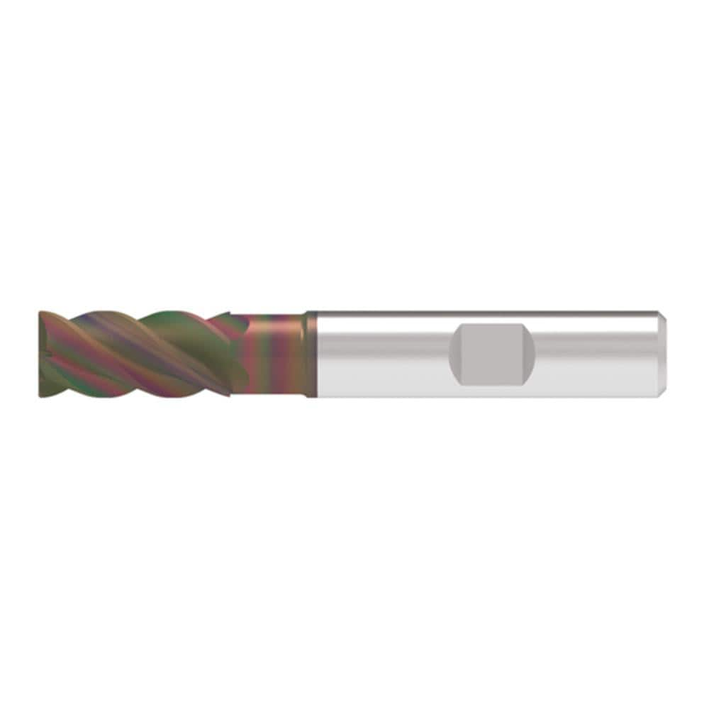 Corner Chamfer End Mill: 20.00 mm Dia, 42.00 mm LOC, 4 Flute, 0.20 mm Chamfer Width, Solid Carbide