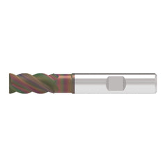 Corner Chamfer End Mill: 16.00 mm Dia, 33.00 mm LOC, 4 Flute, 0.20 mm Chamfer Width, Solid Carbide