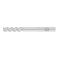 Corner Radius End Mill: 16.00 mm Dia, 65.00 mm LOC, 4.00 mm Radius, 3 Flute, Solid Carbide