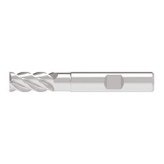 Corner Chamfer End Mill: 18.00 mm Dia, 38.00 mm LOC, 4 Flute, 0.20 mm Chamfer Width, Solid Carbide