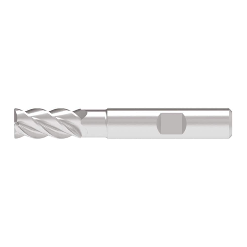 Corner Chamfer End Mill: 16.00 mm Dia, 33.00 mm LOC, 4 Flute, 0.20 mm Chamfer Width, Solid Carbide