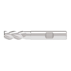 Corner Radius End Mill: 12.00 mm Dia, 25.00 mm LOC, 1.00 mm Radius, 3 Flute, Solid Carbide