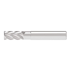 Corner Chamfer End Mill: 5.00 mm Dia, 10.50 mm LOC, 4 Flute, 0.10 mm Chamfer Width, Solid Carbide