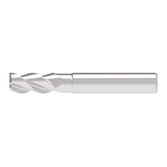 Corner Radius End Mill: 12.00 mm Dia, 25.00 mm LOC, 2.00 mm Radius, 3 Flute, Solid Carbide