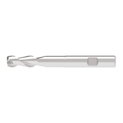 Corner Chamfer End Mill: 19.00 mm Dia, 52.00 mm LOC, 2 Flute, 0.10 mm Chamfer Width, Solid Carbide