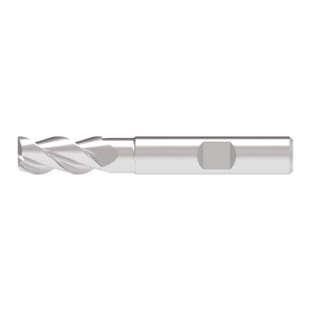 Corner Chamfer End Mill: 16.50 mm Dia, 36.00 mm LOC, 3 Flute, 0.20 mm Chamfer Width, Solid Carbide