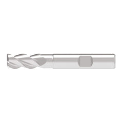 Corner Chamfer End Mill: 16.00 mm Dia, 36.00 mm LOC, 3 Flute, 0.20 mm Chamfer Width, Solid Carbide