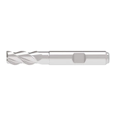 Corner Radius End Mill: 20.00 mm Dia, 42.00 mm LOC, 0.50 mm Radius, 3 Flute, Solid Carbide