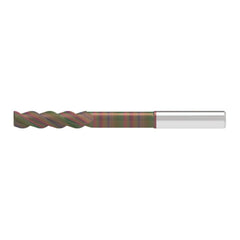 Corner Chamfer End Mill: 6.00 mm Dia, 25.00 mm LOC, 3 Flute, 0.20 mm Chamfer Width, Solid Carbide