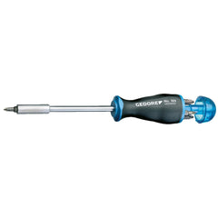 Bit Screwdrivers; Type: Multi-Bit Screwdriver; Tip Type: Slotted, Phillips, Pozidriv; Drive Size (TXT): 1/4 in; Phillips Point Size: #1