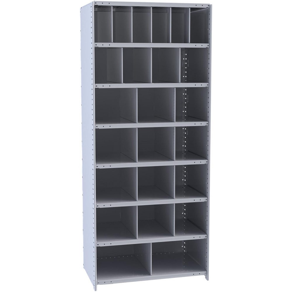 Bin Shelving; Bin Shelving Type: Clip Shelving; Shelf Construction: Solid; Shelf Type: Fixed; Shelf Capacity: 800; Assembled: No; Shelf Material: Steel; Shelf Color: Dark Gray; Load Capacity (Lb.