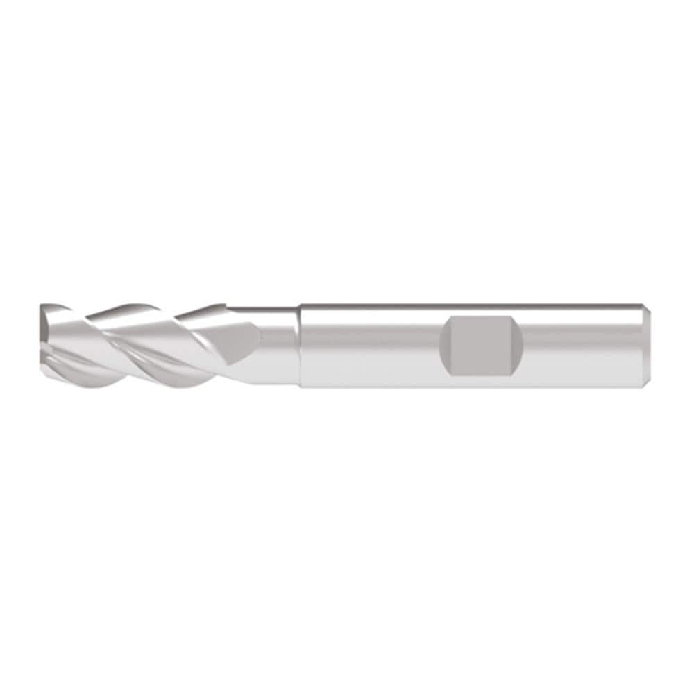 Corner Chamfer End Mill: 18.00 mm Dia, 38.00 mm LOC, 3 Flute, 0.20 mm Chamfer Width, Solid Carbide