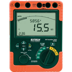 Electrical Insulation Resistance Testers & Megohmmeters; Display Type: LCD; Power Supply: C Batteries; Resistance Capacity (Megohm): 600 ?; Maximum Test Voltage: 5000; Overall Length: 7.80; Overall Height: 3.4 in