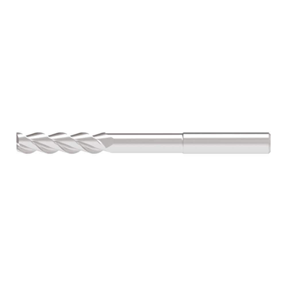 Corner Radius End Mill: 12.00 mm Dia, 49.00 mm LOC, 1.50 mm Radius, 3 Flute, Solid Carbide