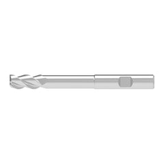 Corner Chamfer End Mill: 14.00 mm Dia, 36.00 mm LOC, 3 Flute, 0.20 mm Chamfer Width, Solid Carbide