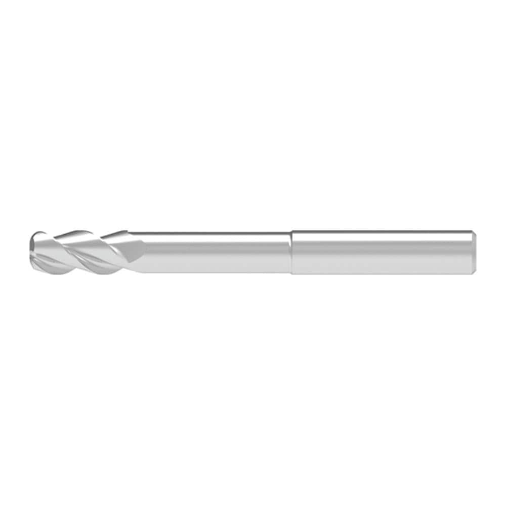 Corner Radius End Mill: 12.00 mm Dia, 31.00 mm LOC, 3.00 mm Radius, 3 Flute, Solid Carbide