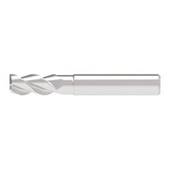 Corner Radius End Mill: 10.00 mm Dia, 21.00 mm LOC, 2.00 mm Radius, 3 Flute, Solid Carbide