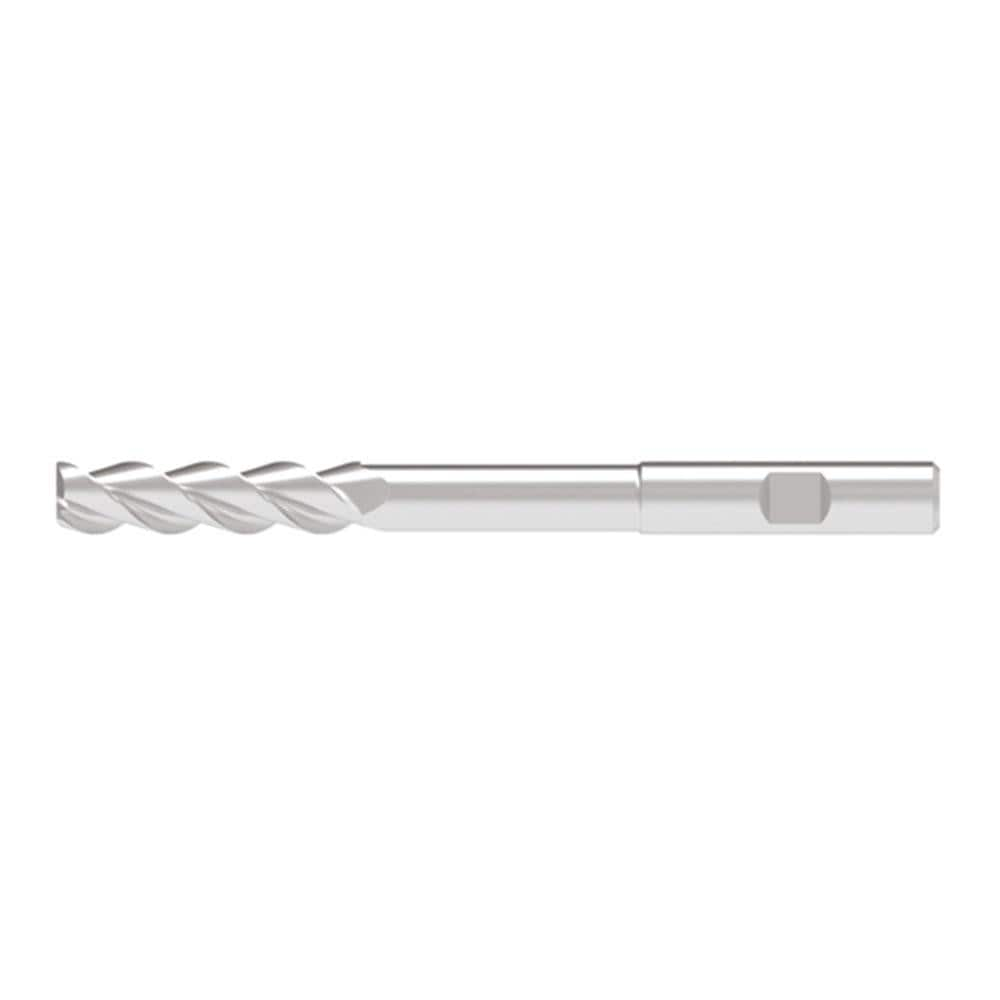 Corner Chamfer End Mill: 6.00 mm Dia, 25.00 mm LOC, 3 Flute, 0.20 mm Chamfer Width, Solid Carbide