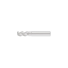 Corner Chamfer End Mill: 12.00 mm Dia, 25.00 mm LOC, 3 Flute, 0.20 mm Chamfer Width, Solid Carbide