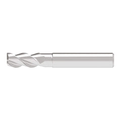 Corner Chamfer End Mill: 8.00 mm Dia, 17.00 mm LOC, 3 Flute, 0.20 mm Chamfer Width, Solid Carbide