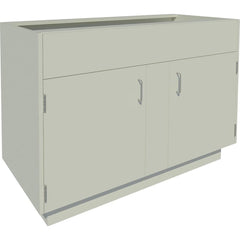 Cabinet Components & Accessories; Accessory Type: Base Cabinet; For Use With: Standing Height Cabinets; Overall Depth: 22 in; Overall Height: 35.1 in; Material: Steel; Color: Pearl; Overall Width: 52