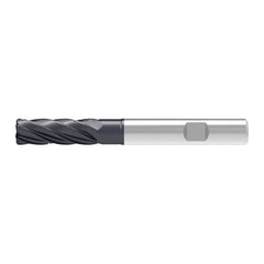 Corner Radius End Mill: 20.00 mm Dia, 61.00 mm LOC, 3.00 mm Radius, 6 Flute, Solid Carbide