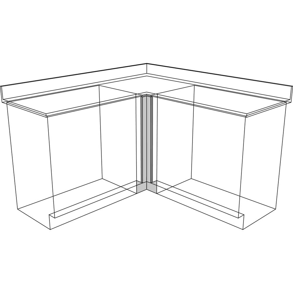 Cabinet Components & Accessories; Accessory Type: Corner Filler; For Use With: Standing Height Cabinets; Overall Depth: 15 in; Overall Height: 35.1 in; Material: Steel; Color: Pearl; Overall Width: 12