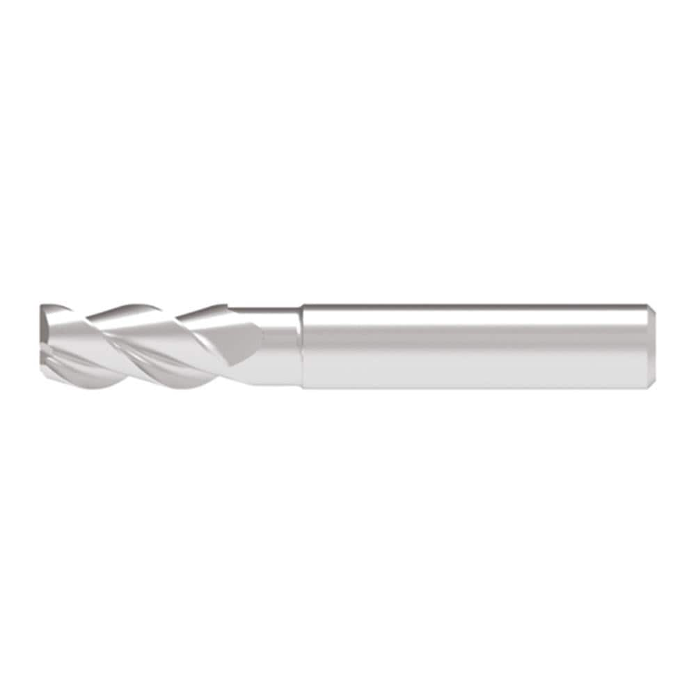 Corner Chamfer End Mill: 2.50 mm Dia, 5.50 mm LOC, 3 Flute, 0.05 mm Chamfer Width, Solid Carbide